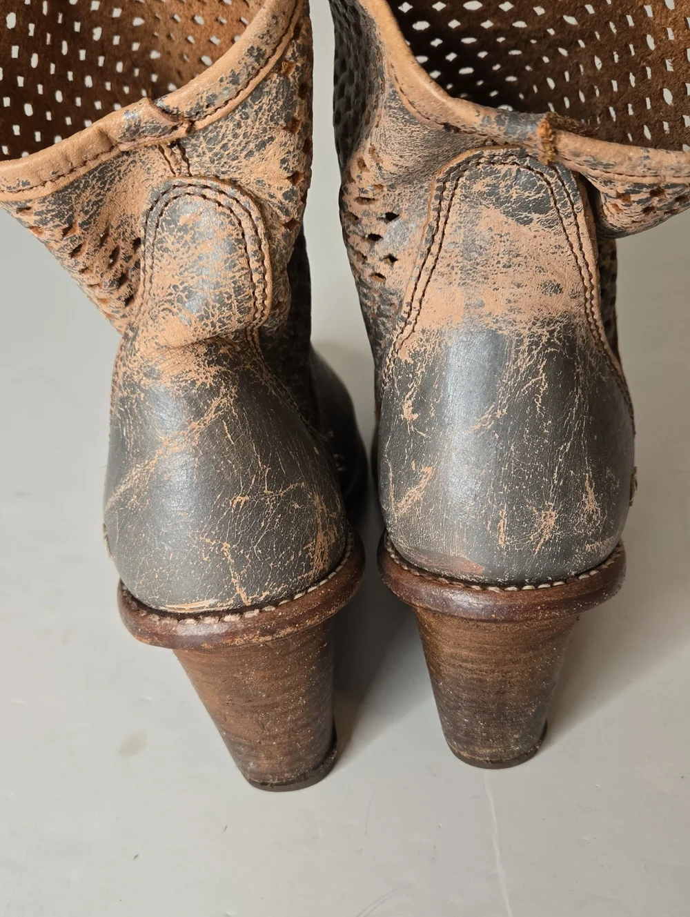 Bed Stu Cobbler Wedges Ankle Boots size 9.5